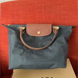 Longchamp Le Pliage S tote grey